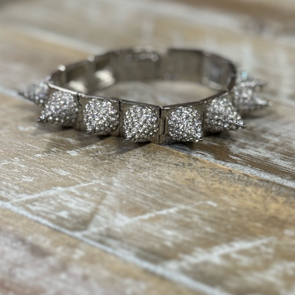 CC Skye Silver Spike Bracelet